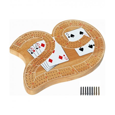 Classic Wooden 29 Cribbage Board Game with 3 Lanes $33.08 Board Games