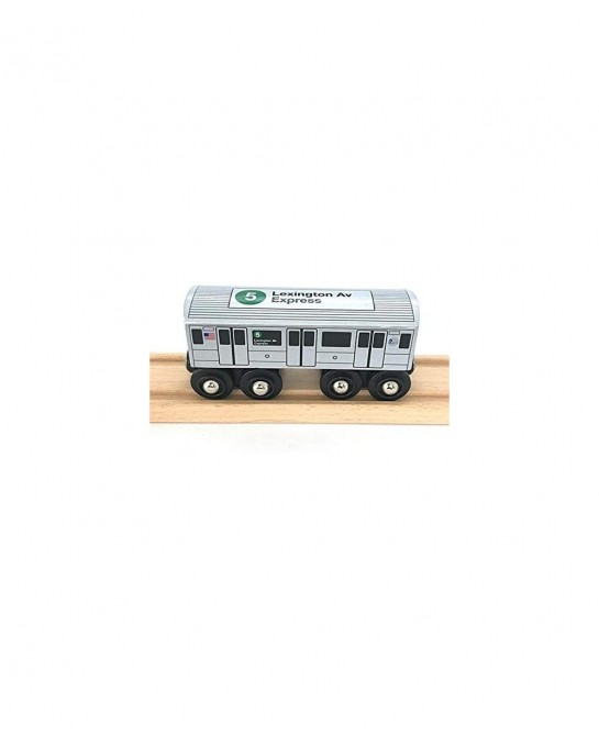 Munipals Wooden MP01-1105 NYC MTA Subway 5 Train Lexington Ave Express R142 Car $40.42 Toy Vehicle Playsets