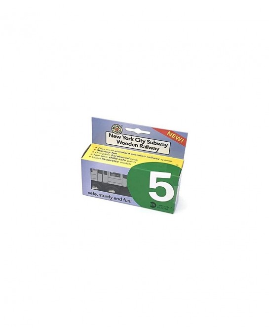 Munipals Wooden MP01-1105 NYC MTA Subway 5 Train Lexington Ave Express R142 Car $40.42 Toy Vehicle Playsets