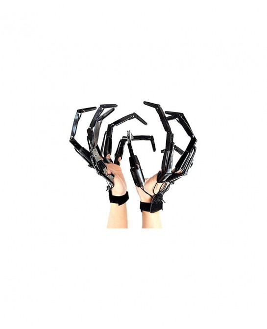 Articulated Finger Puppets Toys Scary Cosplay Accessories Finger Extension Witch Ghost Gloves Claws Extender Wearable Skeleto...