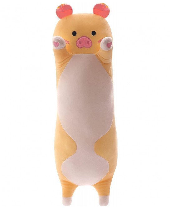 Pig Kids Piillow Long Plush Pillow Cute Stuffed Animal Toys Plushie Soft Hugging Body Pillow (Yellow 70cm/27.5in) $45.65 Kids...