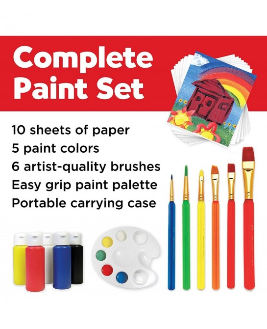 Young Artist Learn to Paint Set - Washable Paint Set for Kids $30.68 Kids' Drawing & Writing Boards