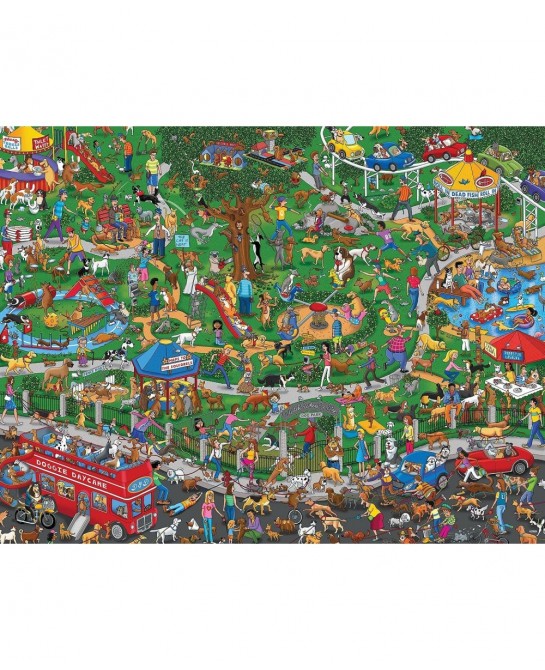 Springbok's 500 Piece Jigsaw Puzzle The Dog Park - Made in USA $39.95 Jigsaw Puzzles