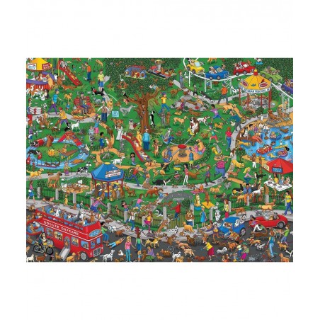 Springbok's 500 Piece Jigsaw Puzzle The Dog Park - Made in USA $39.95 Jigsaw Puzzles