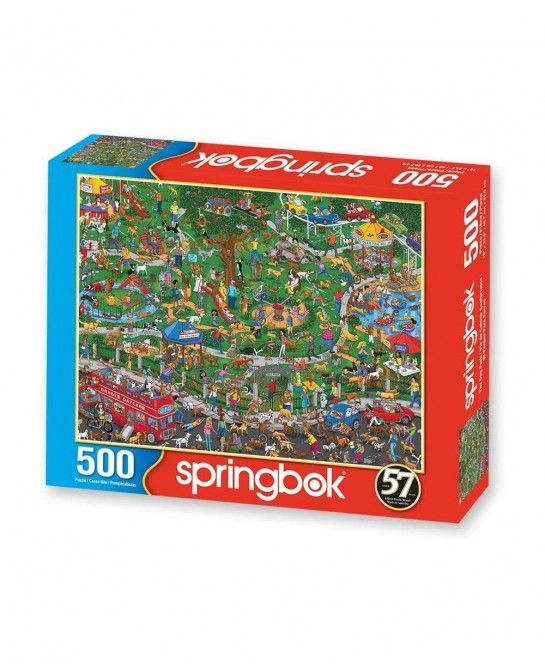 Springbok's 500 Piece Jigsaw Puzzle The Dog Park - Made in USA $39.95 Jigsaw Puzzles