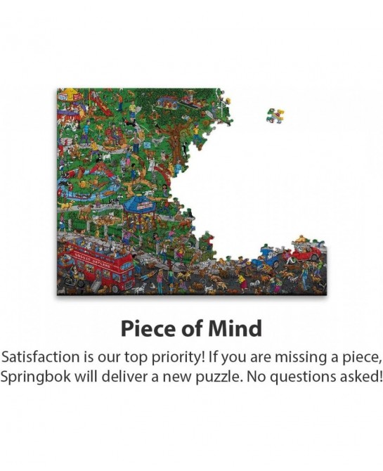 Springbok's 500 Piece Jigsaw Puzzle The Dog Park - Made in USA $39.95 Jigsaw Puzzles