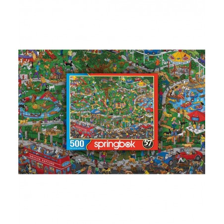 Springbok's 500 Piece Jigsaw Puzzle The Dog Park - Made in USA $39.95 Jigsaw Puzzles