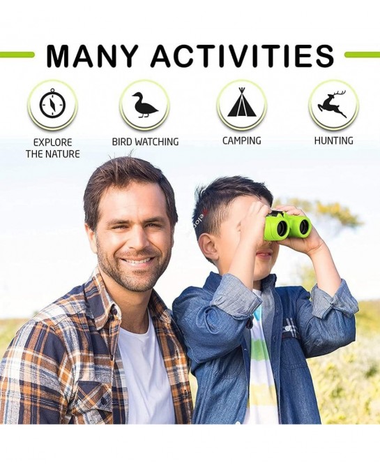 Binoculars for Kids Gifts for 3-12 Years Boys & Girls High-Resolution 8x21 Optics Mini Compact Binocular Shockproof Binocular...
