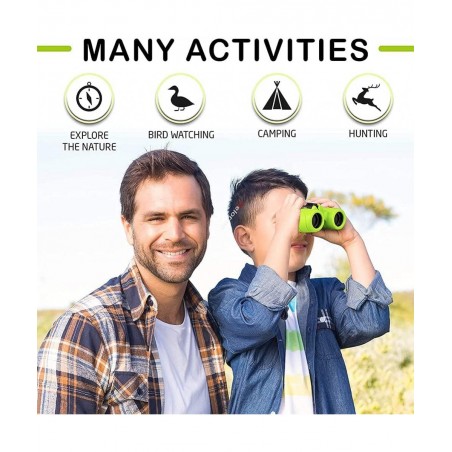 Binoculars for Kids Gifts for 3-12 Years Boys & Girls High-Resolution 8x21 Optics Mini Compact Binocular Shockproof Binocular...