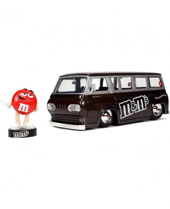 M&M's 1:24 1965 Ford Econoline Die-cast Car with Red Figure $44.51 Kids' Play Buses