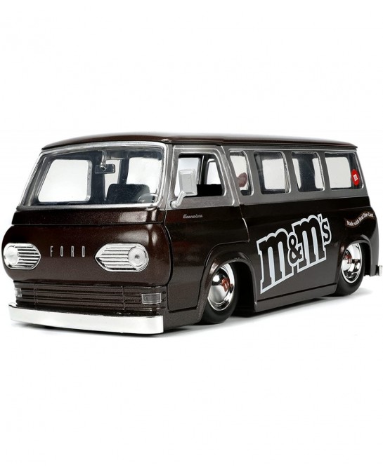 M&M's 1:24 1965 Ford Econoline Die-cast Car with Red Figure $44.51 Kids' Play Buses