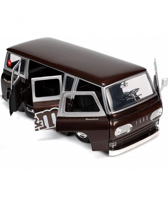 M&M's 1:24 1965 Ford Econoline Die-cast Car with Red Figure $44.51 Kids' Play Buses