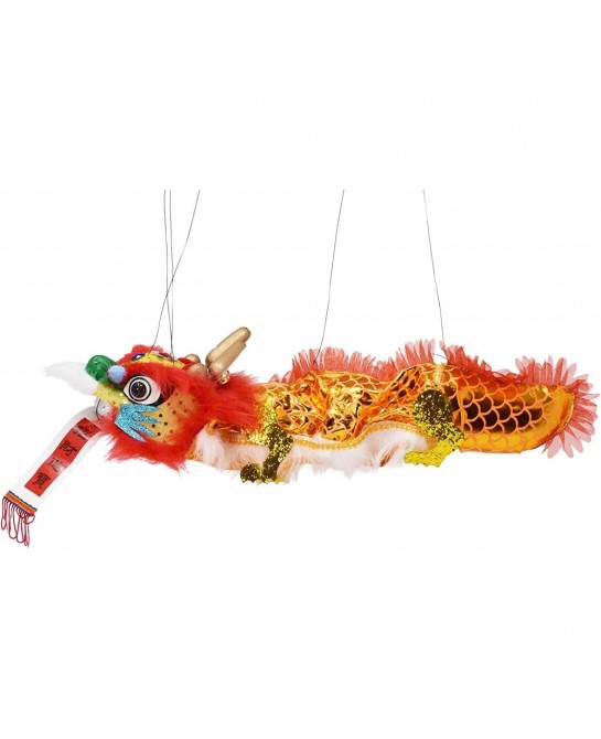 Hand String Puppet with Rod Chinese Marionette Dragon Toy (Red) $37.93 Marionette Puppets