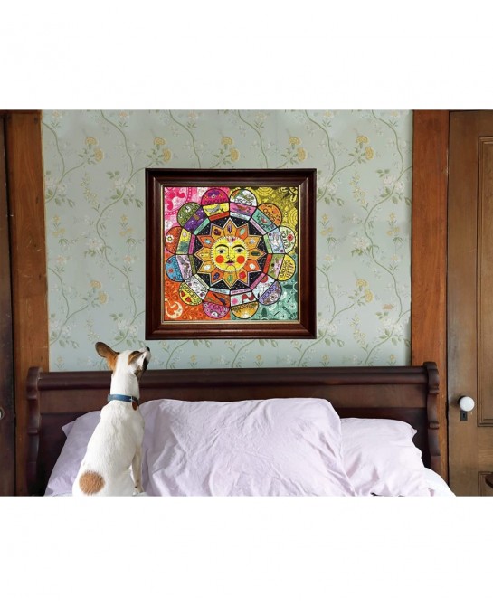 eeBoo: Piece and Love Astrology 1000 Piece Square Jigsaw Puzzle Includes the Four Elements- Earth Wind Fire and Air High Qual...