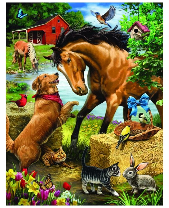 Let's Play Large Piece 1000 pc Jigsaw Puzzle - SUNSOUT INC $33.46 Jigsaw Puzzles