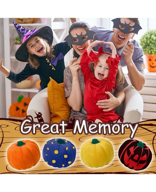 Halloween Crafts for Kids 6 Pcs DIY Coloring Paint Halloween Squishy Toys Kit Slow Rising Squishies White Pumpkins Decoration...