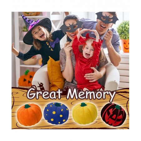 Halloween Crafts for Kids 6 Pcs DIY Coloring Paint Halloween Squishy Toys Kit Slow Rising Squishies White Pumpkins Decoration...