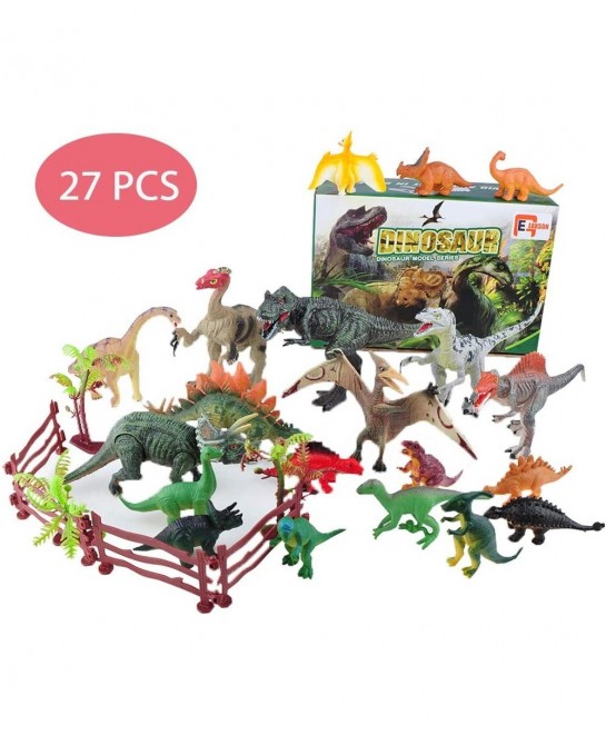 Kids Dinosaur Figures Toys 3-7 Inch Plastic Dinosaur Playset STEM Educational Realistic Dinosaur Figurine for Boys Girls Todd...