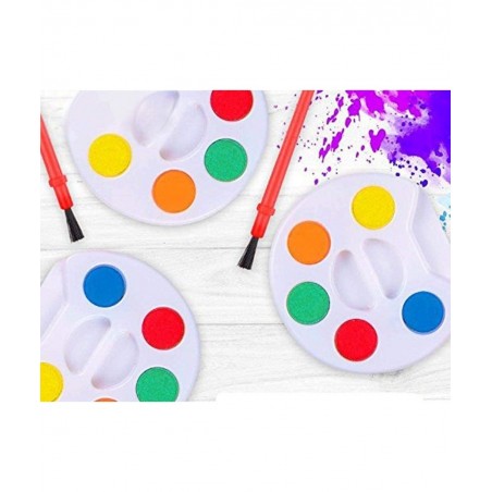 (24) Piece Paint Set - Party Favors - Craft Supply - Includes (5) Water Colors and a Brush - Great for Beginning Artists and ...