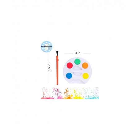 (24) Piece Paint Set - Party Favors - Craft Supply - Includes (5) Water Colors and a Brush - Great for Beginning Artists and ...