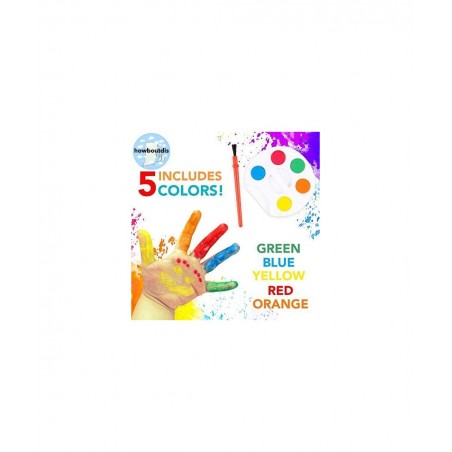 (24) Piece Paint Set - Party Favors - Craft Supply - Includes (5) Water Colors and a Brush - Great for Beginning Artists and ...