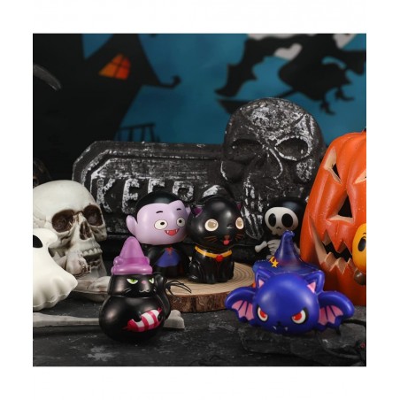12 Pcs Halloween Toys Slow Rising Halloween Party Favors Pumpkin Zombie Cat Mummy Vampire Soft Toy Teens Stress Relief Toys G...