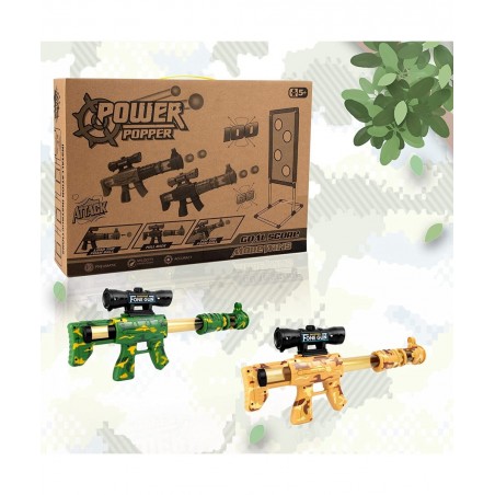 Shooting Gun Game Toy for Kids 5 6 7 8 9 10+ Years Old Boys Girls Shooting Targets with 48 Foam Balls 2pk Popper Air Guns Foa...