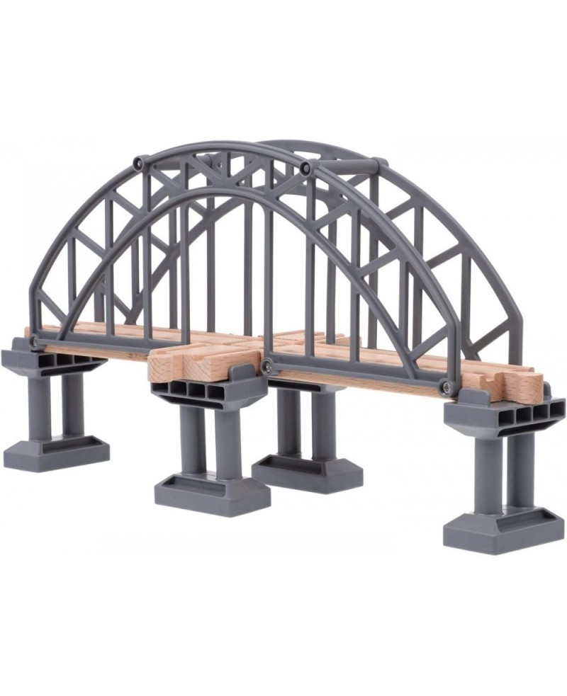 Rail Bridges Toy Long Double Span Arch Bridge Wooden Railway Wood Train Tracks Imaginarium Wooden Train Children Train Bulk R...