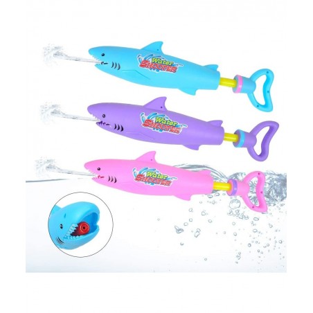 AINOLWAY Water Guns for Kids Squirt Water Blaster Shark Designed 3 Pack Summer Water Shooter Toy Guns for Kids Ages 4-12 Toy ...
