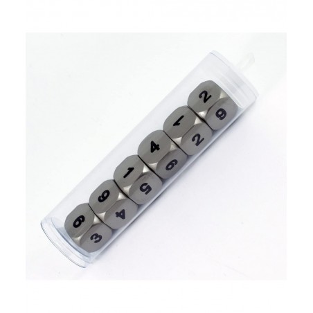 Solid Metal D6 Dice - Set of Six Silver Color $61.78 Game Accessories