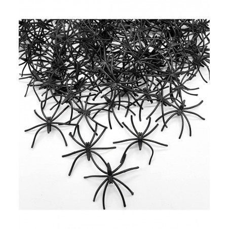100PCS Fake Spider Joke Toys for Prank Plastic Fake Spider Plastic Realistic Spiders for Halloween Party $14.53 Gags & Practi...