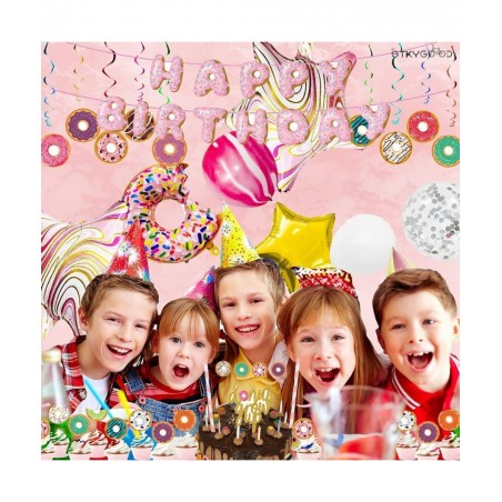 Donut Birthday Party Decorations Set Donut Party Decorations Donut Grow Up Party Supplies Donut Balloons&Banner Decorations D...