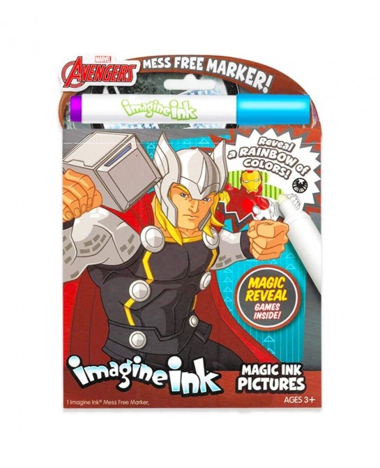 Bundle of 3 Superhero Magic Pictures Activity Books Set - Justice League Batman Spiderman and Avengers No Mess Books with Sti...