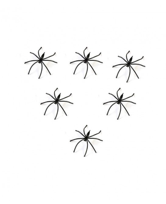 100PCS Fake Spider Joke Toys for Prank Plastic Fake Spider Plastic Realistic Spiders for Halloween Party $14.53 Gags & Practi...