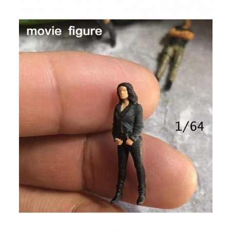 TOOYFUL People Figures Model Architecture Plastic People Figures Tiny People Stand for Miniature Scenes :64 Black-A $22.37 Pl...