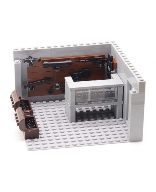 DIY Military Series Building Bricks Model Set Simulation Military War Scene Equipment Accessories (Weapon Shop) $33.20 Toy Bu...