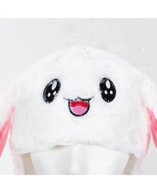 Plush Bunny Rabbit Ear Moving Jumping Hat Cap for Kids Children Women Girls Cosplay Easter Christmas Party Holiday $22.43 Kid...