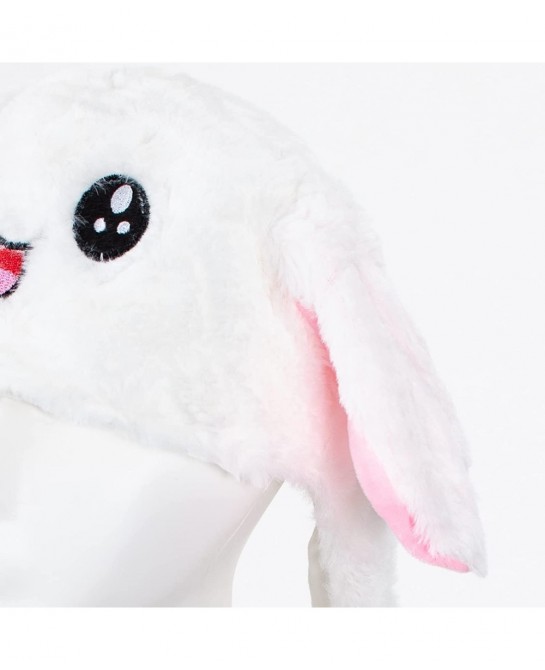 Plush Bunny Rabbit Ear Moving Jumping Hat Cap for Kids Children Women Girls Cosplay Easter Christmas Party Holiday $22.43 Kid...