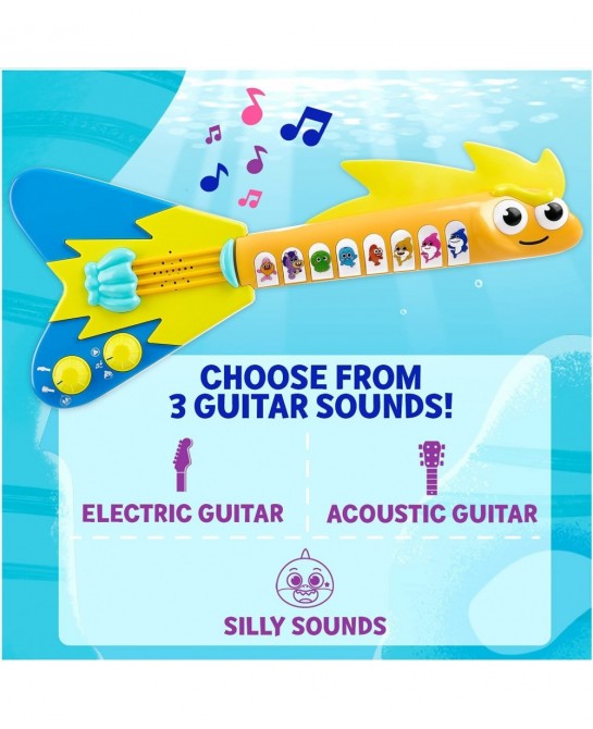 Baby Shark's Big Show! EEL-ectric Guitar – Interactive Musical Toys for Toddlers – Lights and Sounds Toy Guitar $42.45 Kids' ...