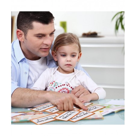 60 Pcs Sight Word Sentence Cards Kindergarten Flash Cards Preschool Kids Educational Word Flashcards for Early Childhood Educ...