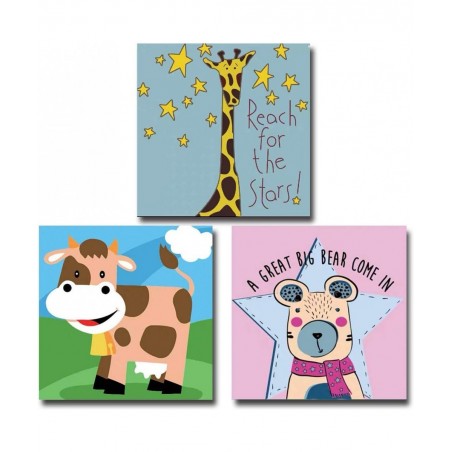 Paint by Numbers Kits for Kids Adults Beginner DIY Acrylic Oil Painting On Canvas 8 x 8 inch 3 Pack -with Framed $31.00 Craft...