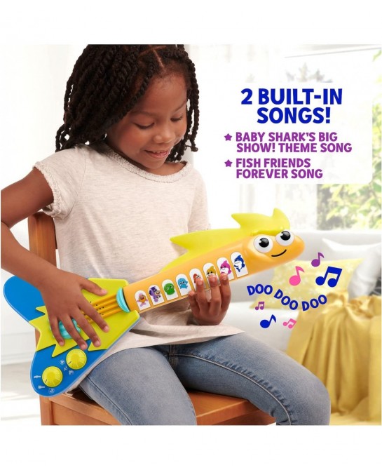 Baby Shark's Big Show! EEL-ectric Guitar – Interactive Musical Toys for Toddlers – Lights and Sounds Toy Guitar $42.45 Kids' ...