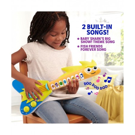 Baby Shark's Big Show! EEL-ectric Guitar – Interactive Musical Toys for Toddlers – Lights and Sounds Toy Guitar $42.45 Kids' ...