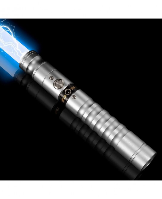 Lightup Saber RGB 7 Colors Changeable Metal Hilt Rechargeable Light Sword with 3 Mode Sound Force FX Lightup Sabers for Adult...