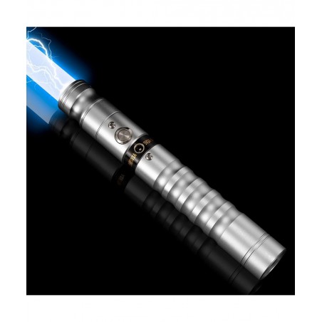 Lightup Saber RGB 7 Colors Changeable Metal Hilt Rechargeable Light Sword with 3 Mode Sound Force FX Lightup Sabers for Adult...