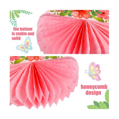 9pcs Butterfly Honeycomb Centerpieces Butterfly Birthday Party Decoration Butterfly Floral Table Decoration for Spring Flower...