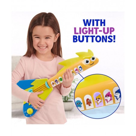 Baby Shark's Big Show! EEL-ectric Guitar – Interactive Musical Toys for Toddlers – Lights and Sounds Toy Guitar $42.45 Kids' ...