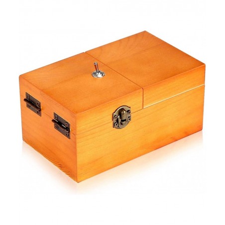 Useless Box Turns Itself Off In Wooden Storage Box Alone Machine Fully Assembled in Box Gifts for Adults and Children $31.13 ...
