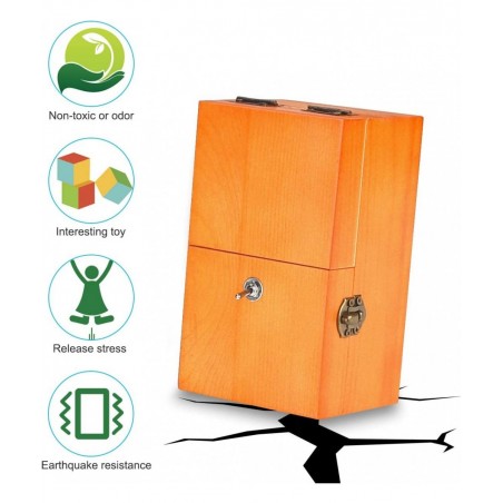 Useless Box Turns Itself Off In Wooden Storage Box Alone Machine Fully Assembled in Box Gifts for Adults and Children $31.13 ...