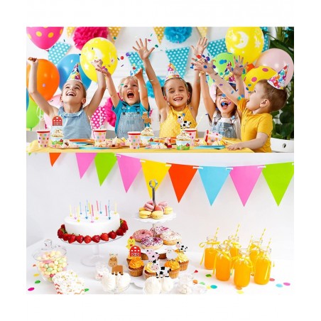 48 Pieces Farm Animal Theme Cupcake Topper and Wrappers Rustic Farmhouse Cupcake Picks Cup Wrapper for Farm Theme Party Birth...